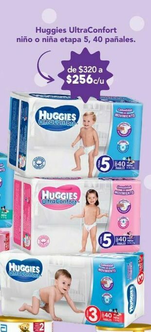 Farmacia San Pablo Huggies ultra pañales niña et 5 c/40pzs oferta