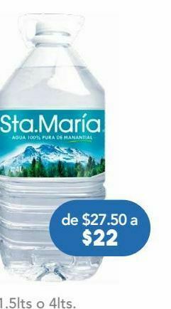 Farmacia San Pablo Santa maria agua btl c/4lt oferta