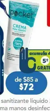 Farmacia San Pablo Pocket crema manos desinfectante c/70gr oferta