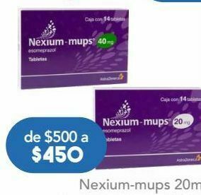 Farmacia San Pablo Nexium mups tab 20mg caj c/14 oferta