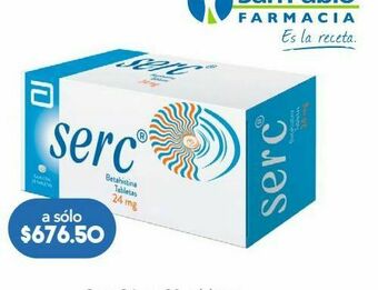 Farmacia San Pablo Serc tab 24mg caj c/30 oferta