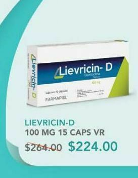 Farmacia San Pablo Lievricin - d cap 100mg caj c/15 oferta