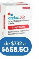 Farmacia San Pablo Xigduo xr tab 5/1000mg caj c/28 oferta