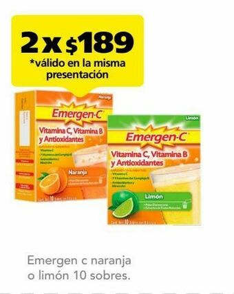 Farmacia San Pablo Emergen c polvo limon c/10sob oferta