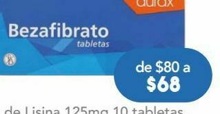 Farmacia San Pablo Bezafibrato tab 200mg c/30 cronix oferta