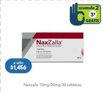 Farmacia San Pablo Naxzalla tab 10/20mg caj c/30 oferta