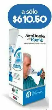 Aerochamber pl flow v azul adul caj c/1