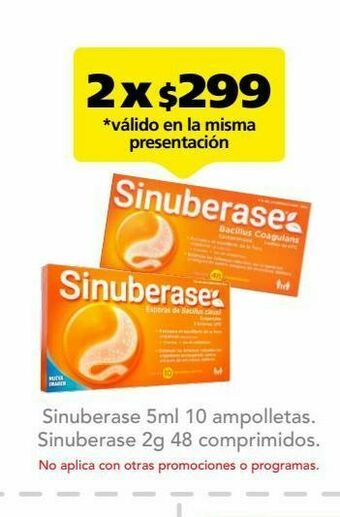Farmacia San Pablo Sinuberase ampolletas 5 ml caj c/10 oferta