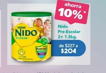 Farmacia San Pablo Nido prescolar leche en polvo 2+ c/1.5kg oferta