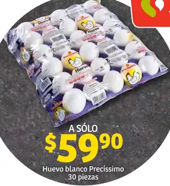 Soriana Híper Huevo Blanco Precíssimo 30 piezas oferta
