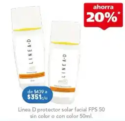 Farmacia San Pablo Linea D protector solar facial oferta