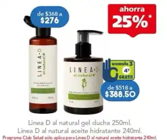 Linea D al natural gel ducha