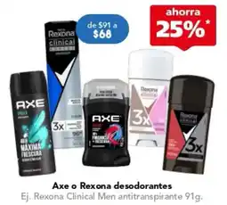 Farmacia San Pablo Axe o Rexona desodorantes oferta