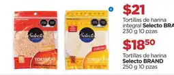 Chedraui Selecto Brand Tortillas de harina integral oferta