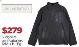 Chedraui simple fashion Sudadera para caballero oferta