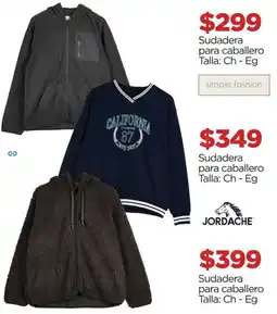 Chedraui JORDACHE Sudadera para caballero oferta