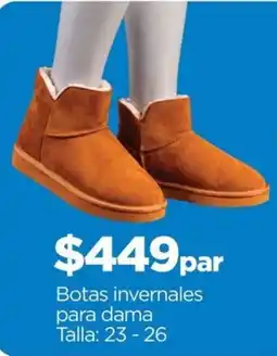 Chedraui Botas invernales para dama oferta