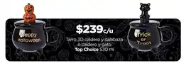 Chedraui Top Choice Tarro 3D caldero y calabaza o caldero y gato oferta
