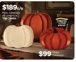 Chedraui Home Line Hogar Plato calabaza de cerámica oferta