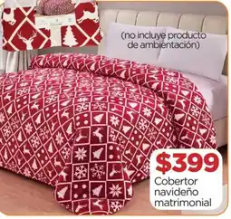 Chedraui Cobertor navideño matrimonial oferta