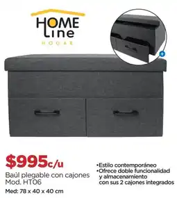 Chedraui Home Line Baúl plegable con cajones oferta