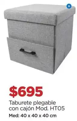 Chedraui Taburete plegable con cajón oferta