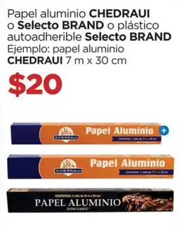 Chedraui chedraui papel aluminio oferta