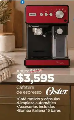 Chedraui Oster cafetera de espresso oferta
