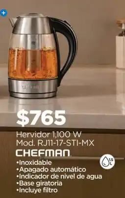 Chedraui chefman hervidor oferta