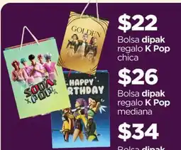 Chedraui Bolsa dipak regalo K Pop chica oferta