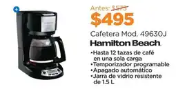 Chedraui Hamilton Beach Cafetera Mod. 49630J oferta