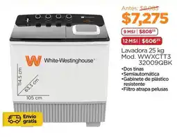 Chedraui White-Westinghouse Lavadora 25 kg oferta