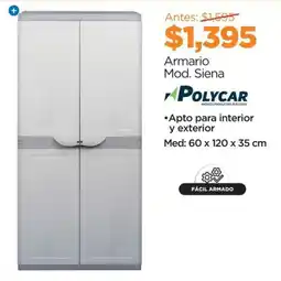 Chedraui Polycar Armario Mod. Siena oferta