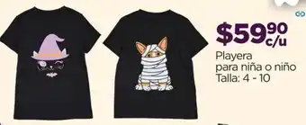 Playera para niña o niño