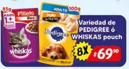 El Florido Pedigree Whiskas pouch oferta