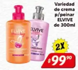 El Florido Elvive variedad de crema p/peinar oferta