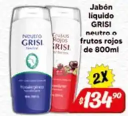 El Florido Grisi jabón liquido neutro o frutos rojos oferta