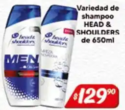 El Florido head & shoulders variedad de shampoo oferta