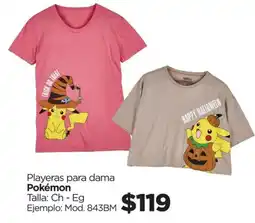 Chedraui Pokémon Playeras para dama oferta