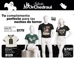 Chedraui Action Gear Playera para dama Friday 13th oferta