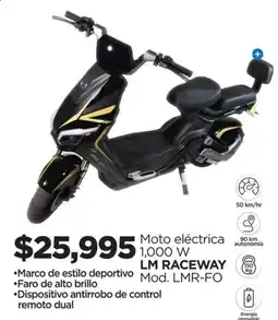 Chedraui Moto eléctrica 1,000 w lm raceway oferta