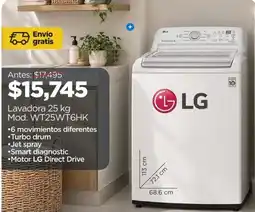Chedraui LG Lavadora oferta