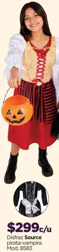 Chedraui Source Disfraz pirata-vampira oferta