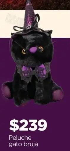 Chedraui Peluche gato bruja oferta