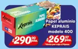 El Florido Keprais papel aluminio modelo 400 oferta
