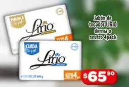 El Florido Lirio jabón de tocador derma o neutro oferta