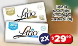 El Florido Lirio jabón de tocador dermatológico o neutro oferta