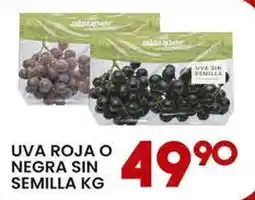 Alsuper Uva roja o negra sin semilla oferta