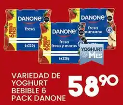 Alsuper Danone yoghurt bebible 6 pack oferta