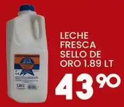 Alsuper leche fresca sello de oro oferta